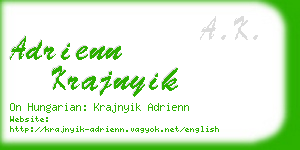 adrienn krajnyik business card